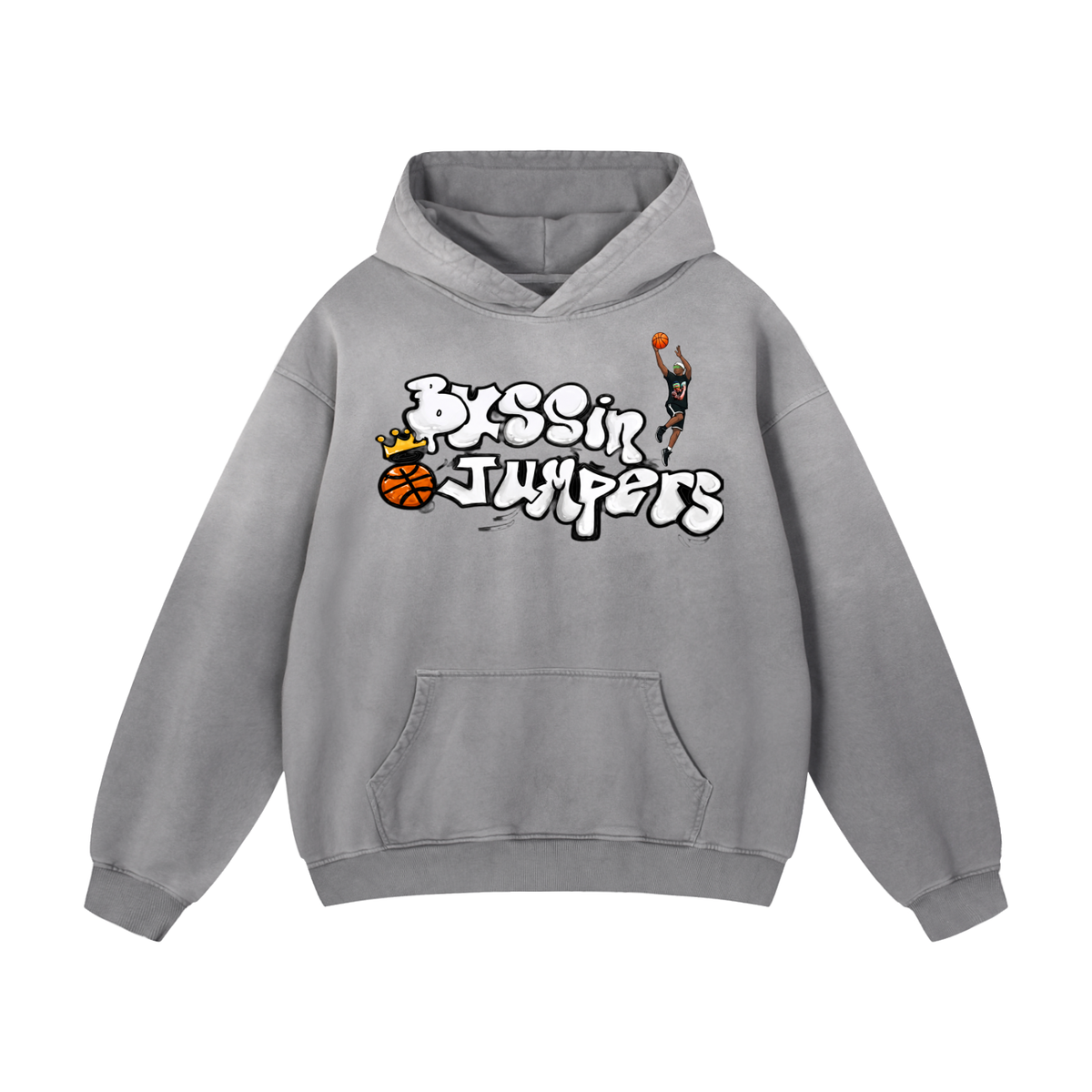 Street White Oversized Hoodie