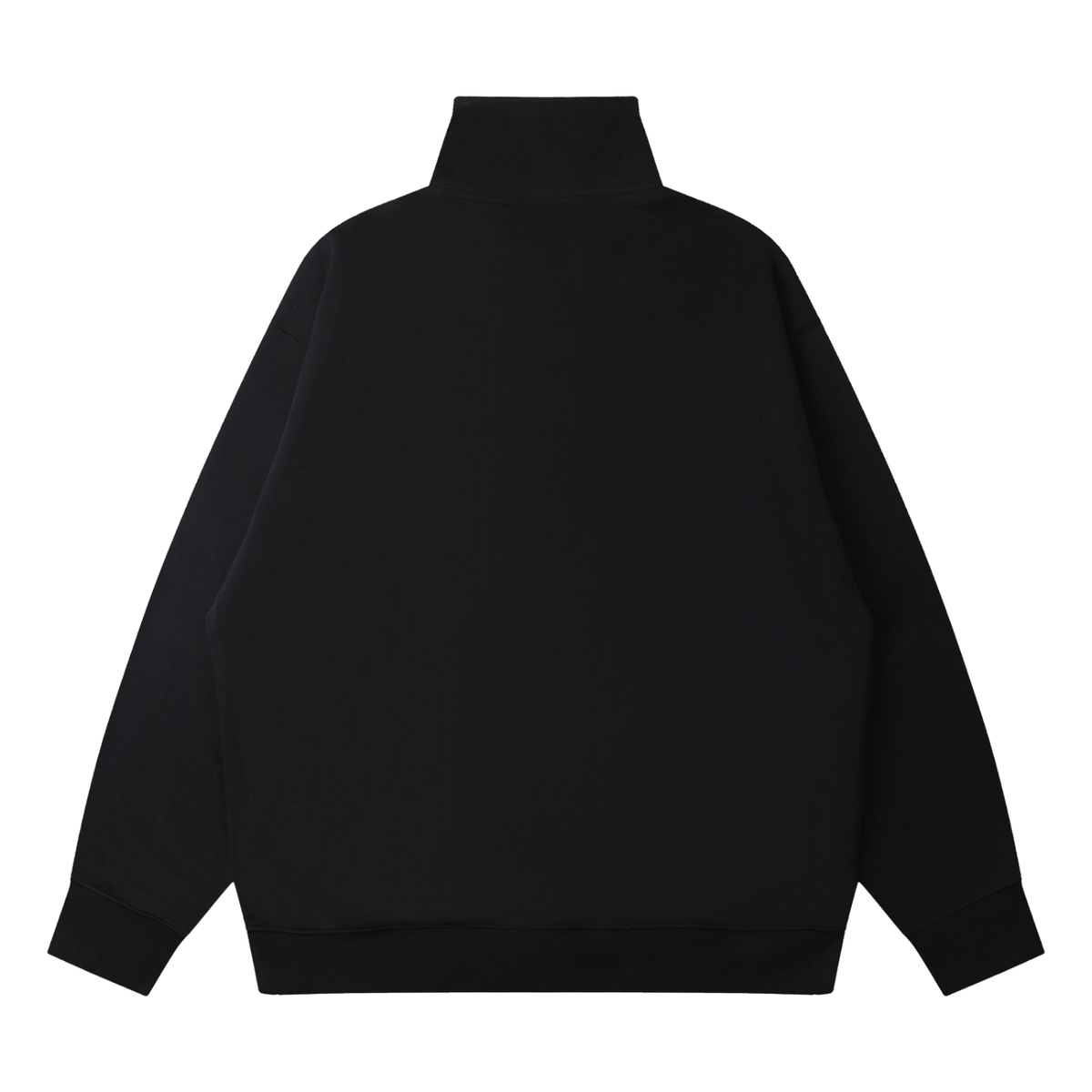 Quarter-Zip Street Green Drop Shoulder Sweatshirt