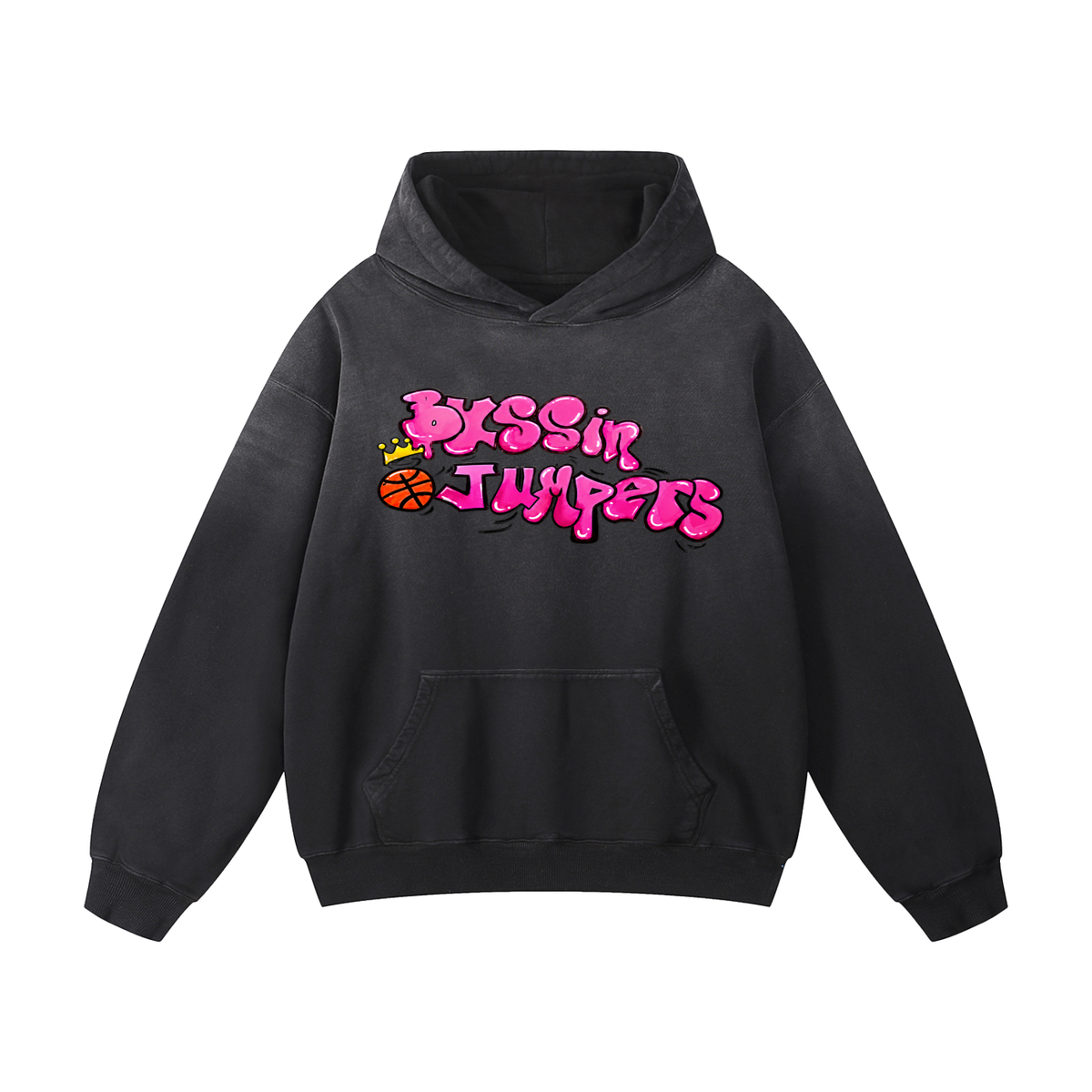 Street Pink Oversized Hoodie