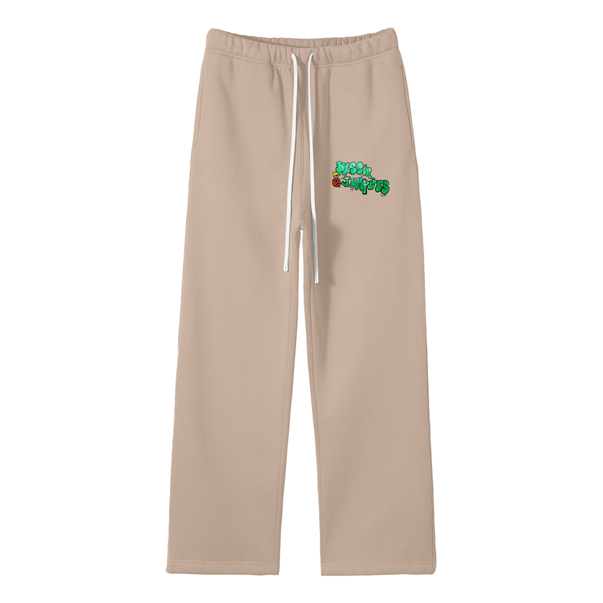 Street Green Fleece Straight Leg Pants