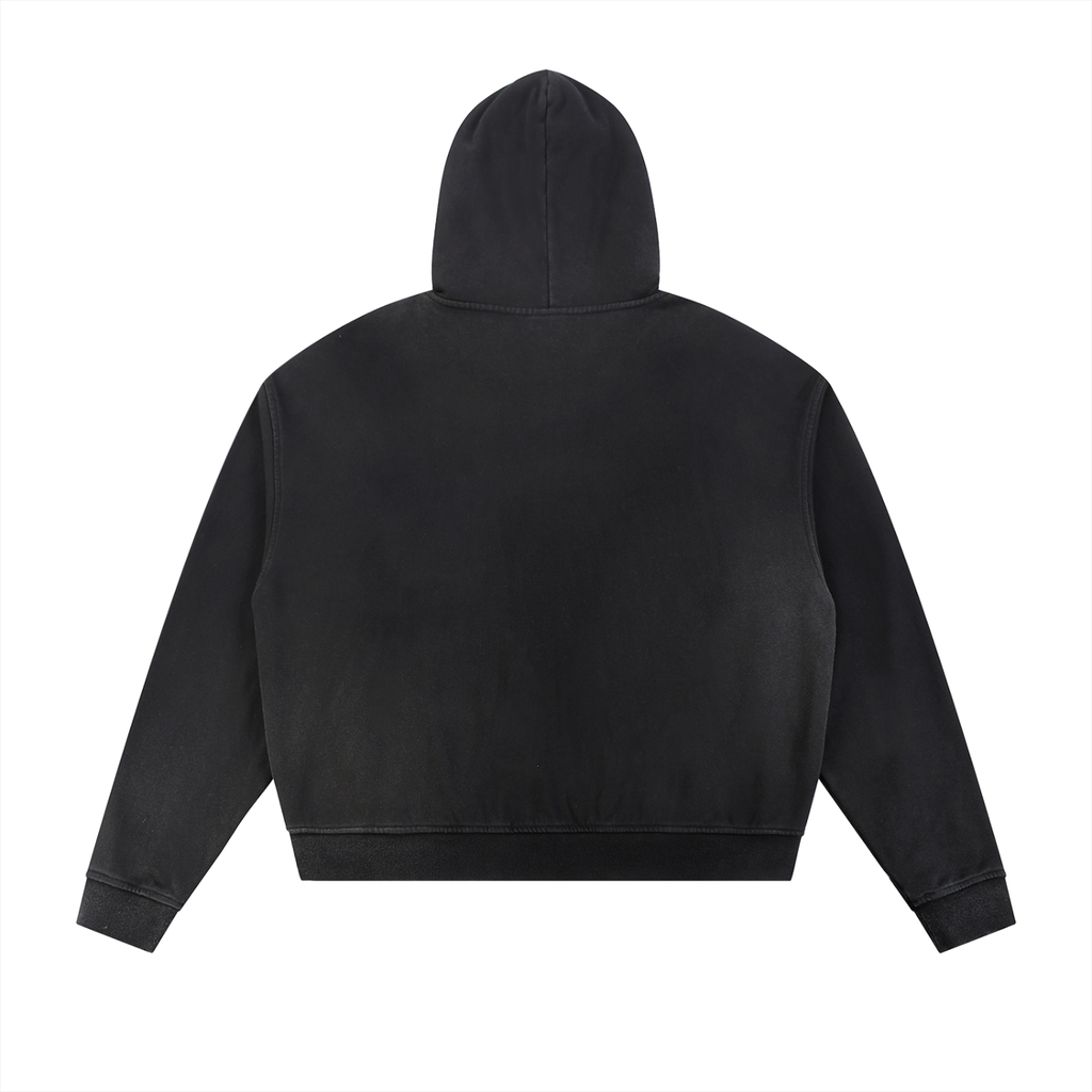 Sun Fade Green Zip Hoodie
