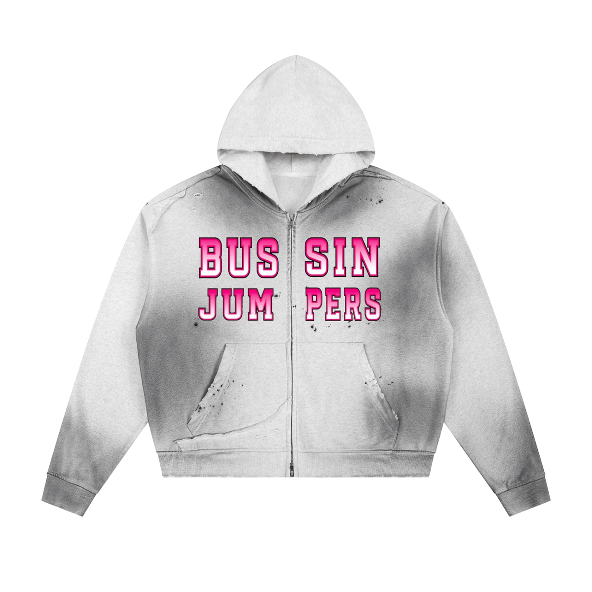 Sun Fade Pink Zip Hoodie